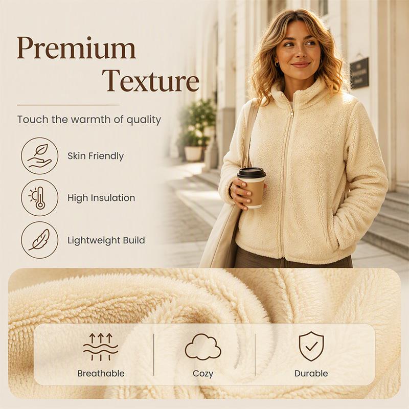 Women's Cozy Stand Collar Thermal Jacket