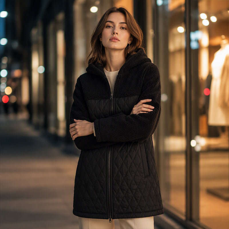 Women's Winter Loose Mid-Length Hooded Jacket