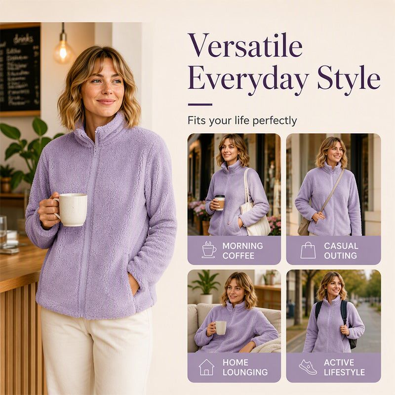 Women's Cozy Stand Collar Thermal Jacket