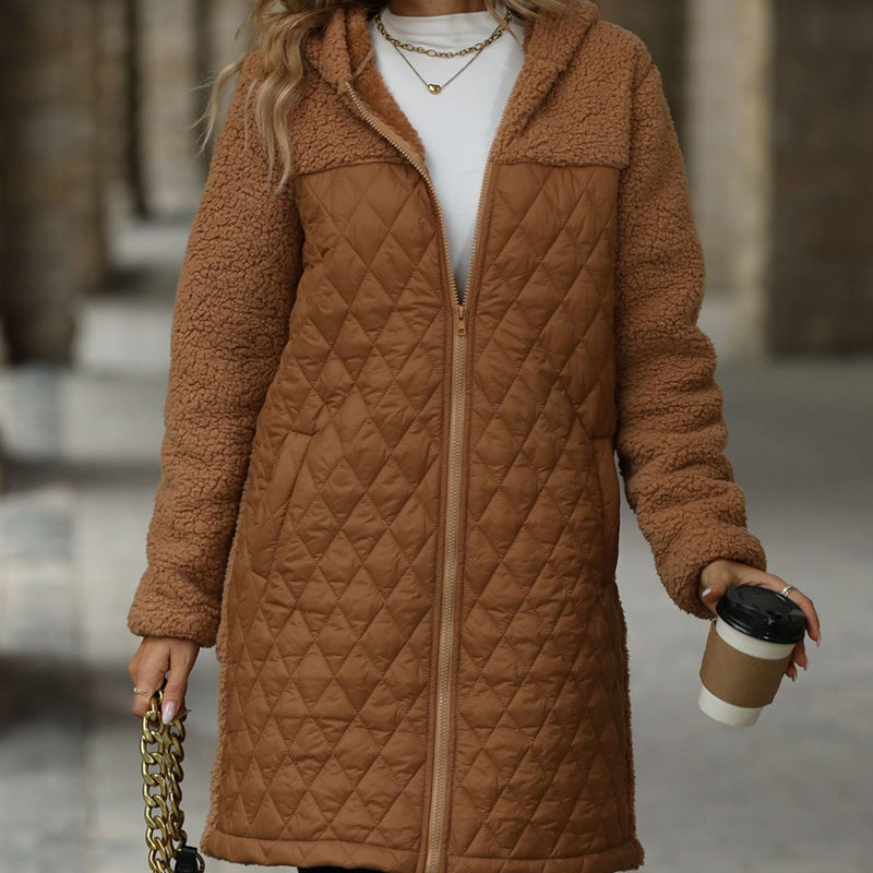Women's Winter Loose Mid-Length Hooded Jacket