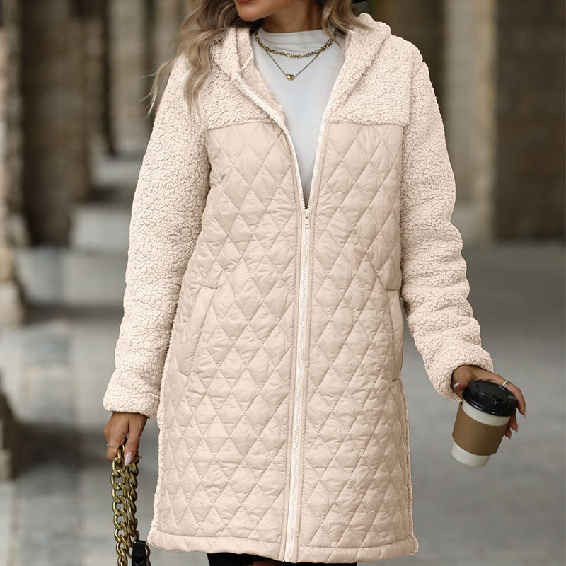 Women's Winter Loose Mid-Length Hooded Jacket