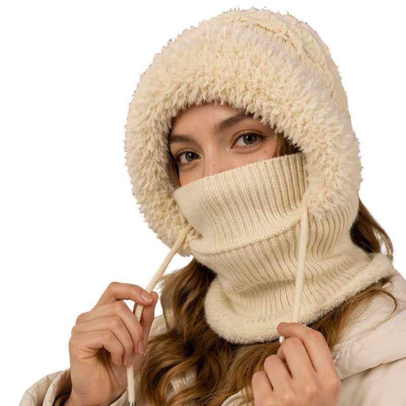 Women's Winter Cozy Integrated Knitted Hat