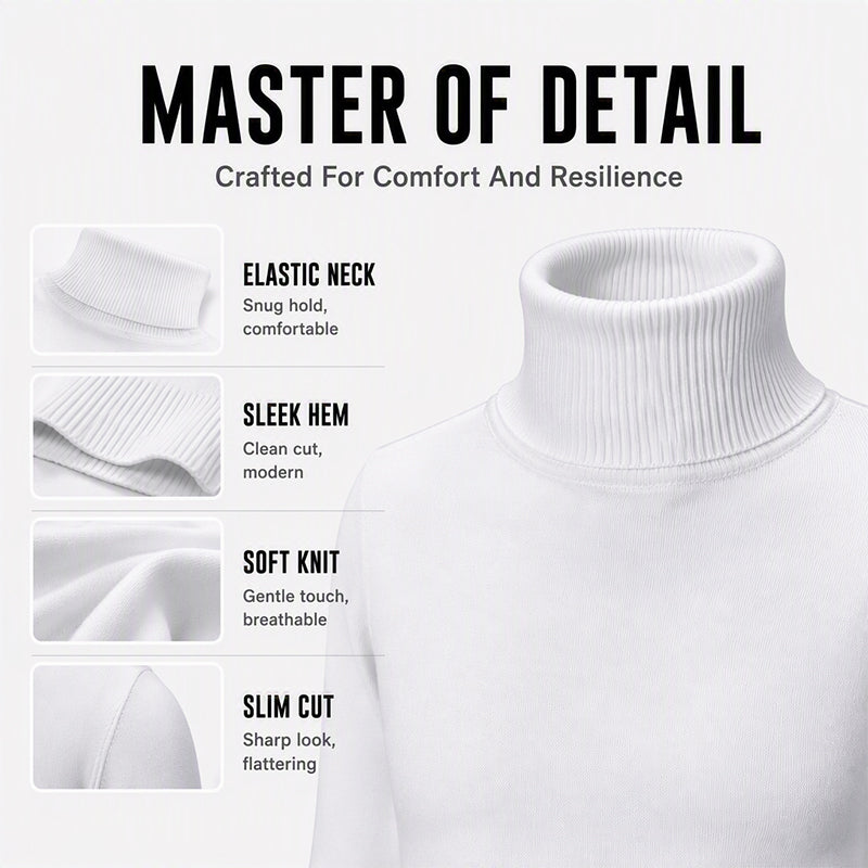 Men's Classic Slim Fit Turtleneck Sweater