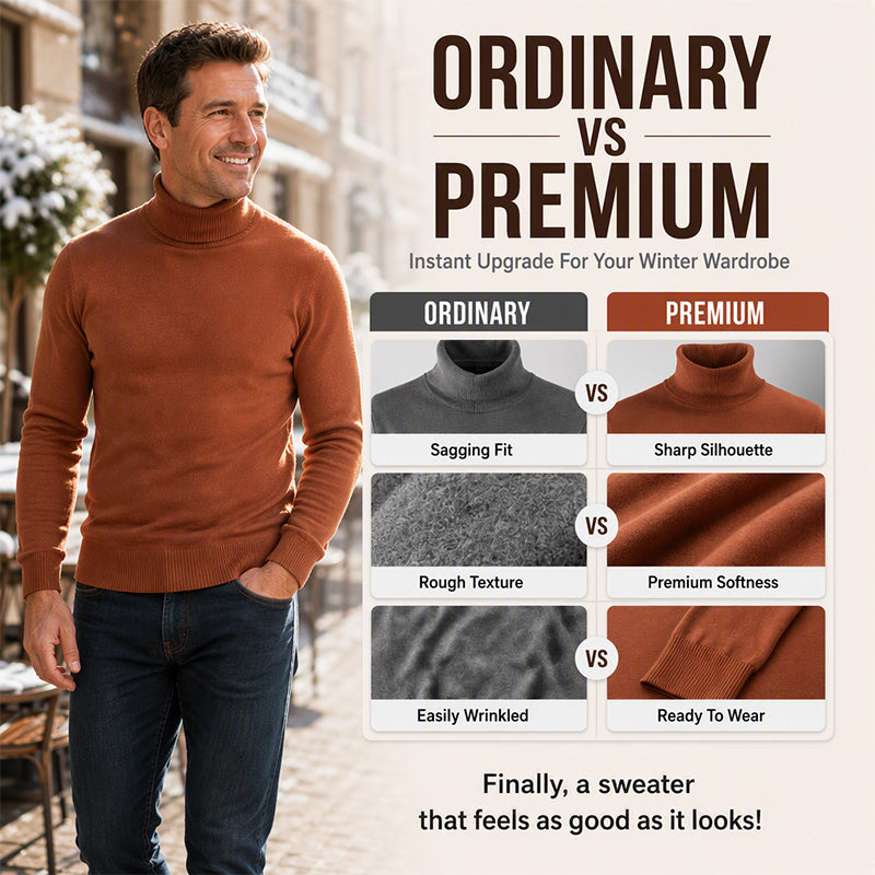 Men's Classic Slim Fit Turtleneck Sweater