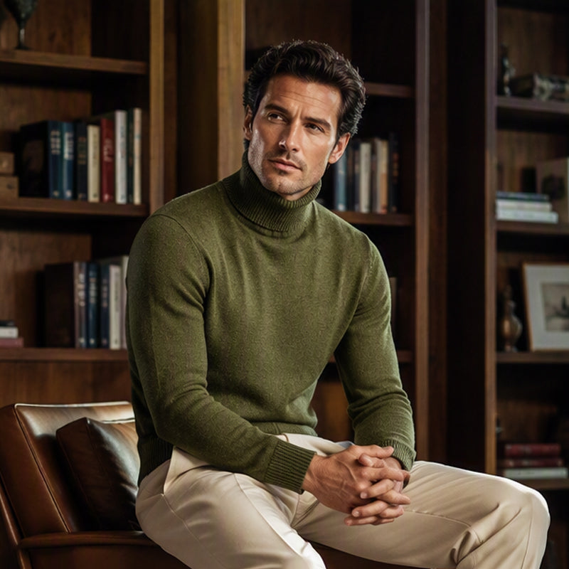 Men's Classic Slim Fit Turtleneck Sweater