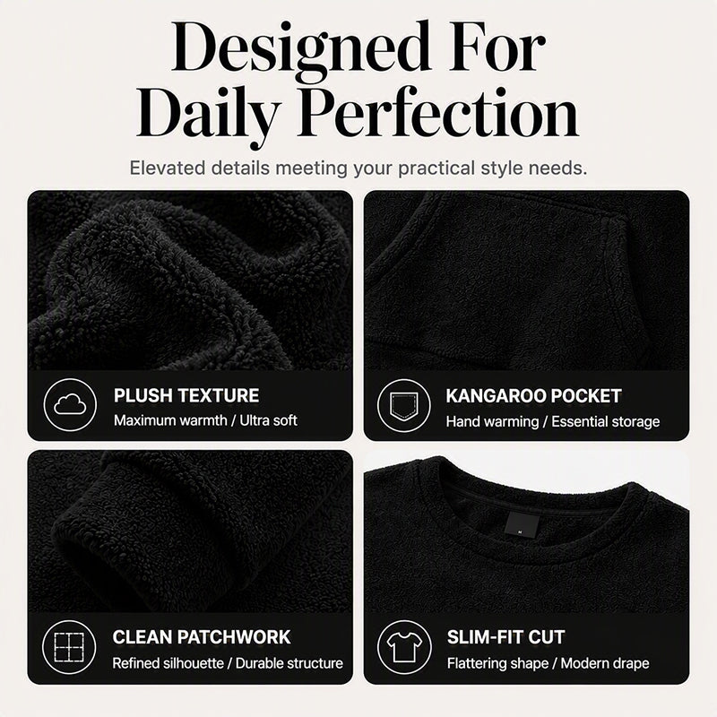 Women's Warm Plush Long Sleeve Sweatshirt