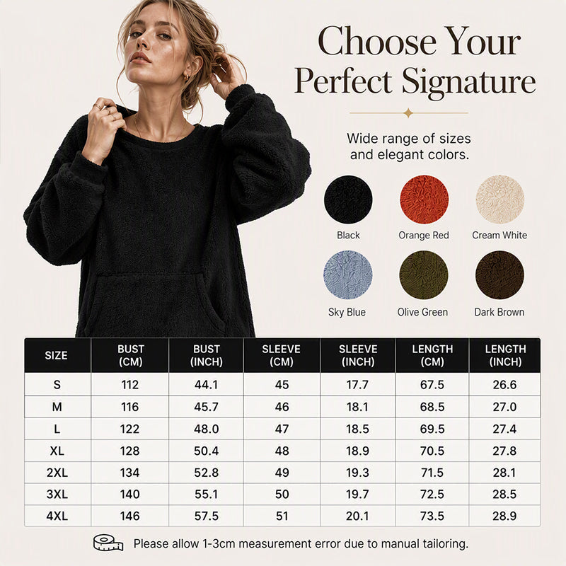 Women's Warm Plush Long Sleeve Sweatshirt