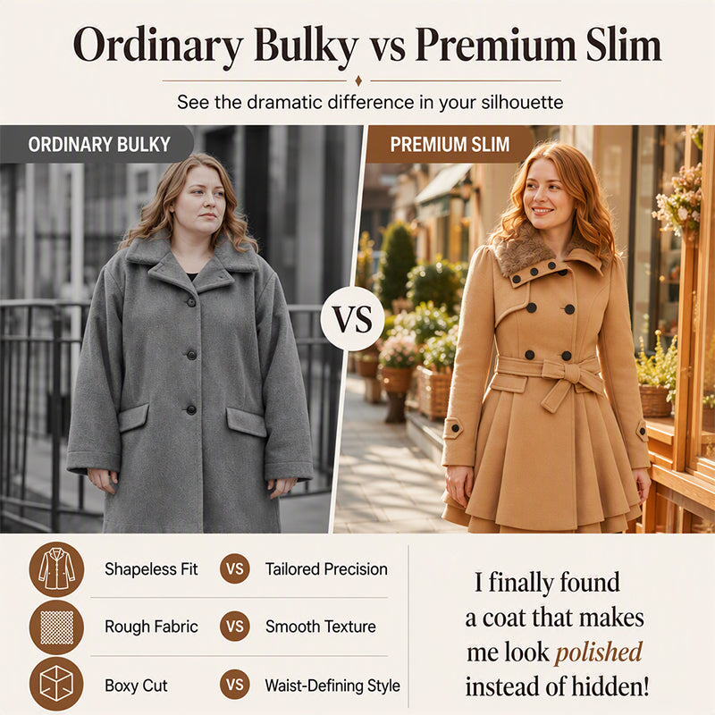 Women's Elegant Double Breasted Overcoat