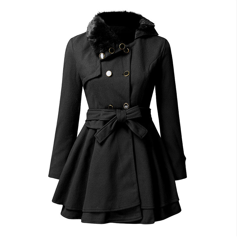 Women's Elegant Double Breasted Overcoat