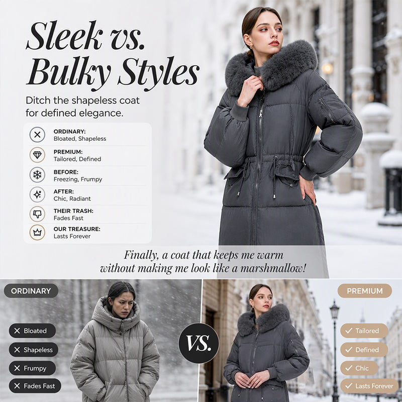 Women's Mid-Long Thickened Padded Coat