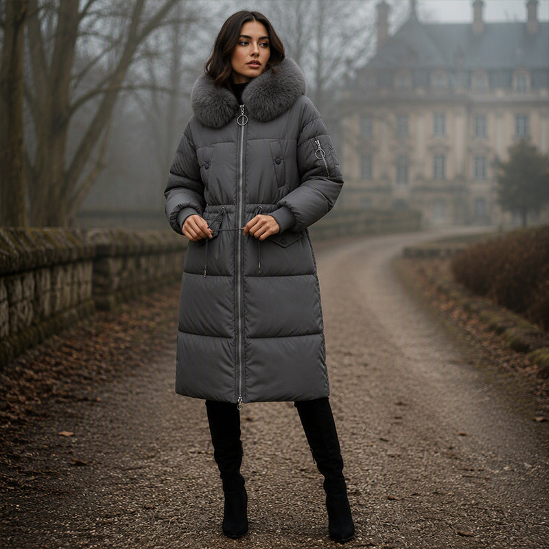 Women's Mid-Long Thickened Padded Coat