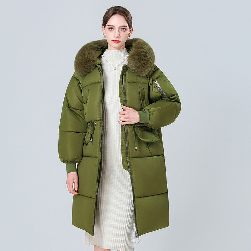 Women's Mid-Long Thickened Padded Coat