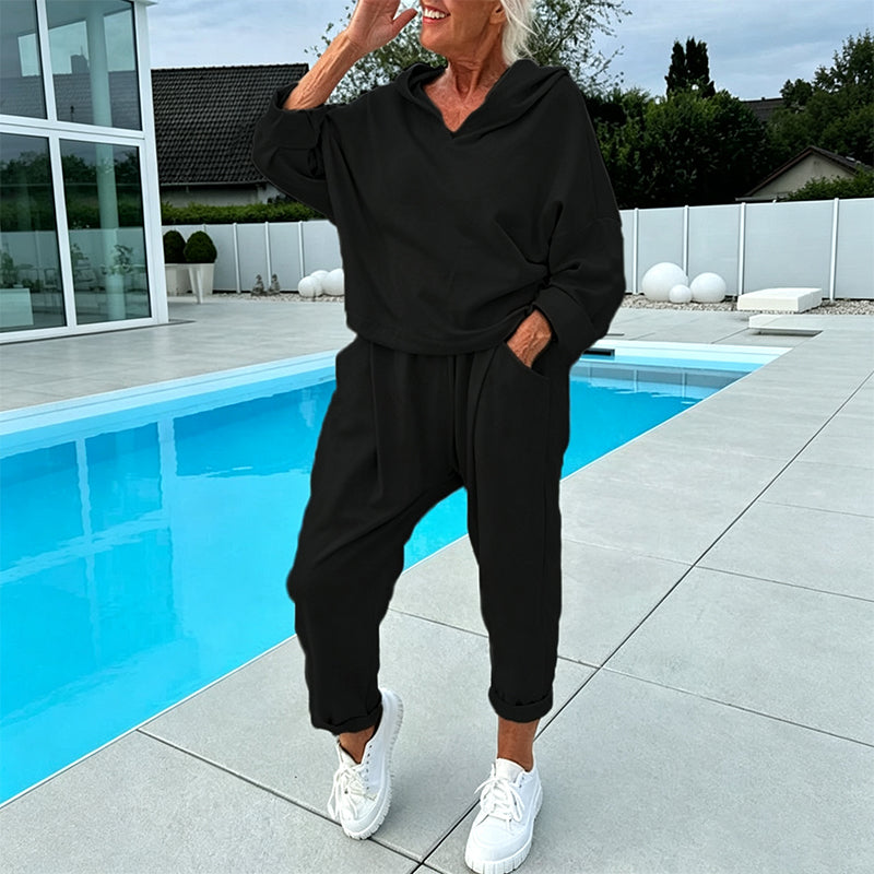 Women's Hooded Sweatshirt & Lounge Pants Set