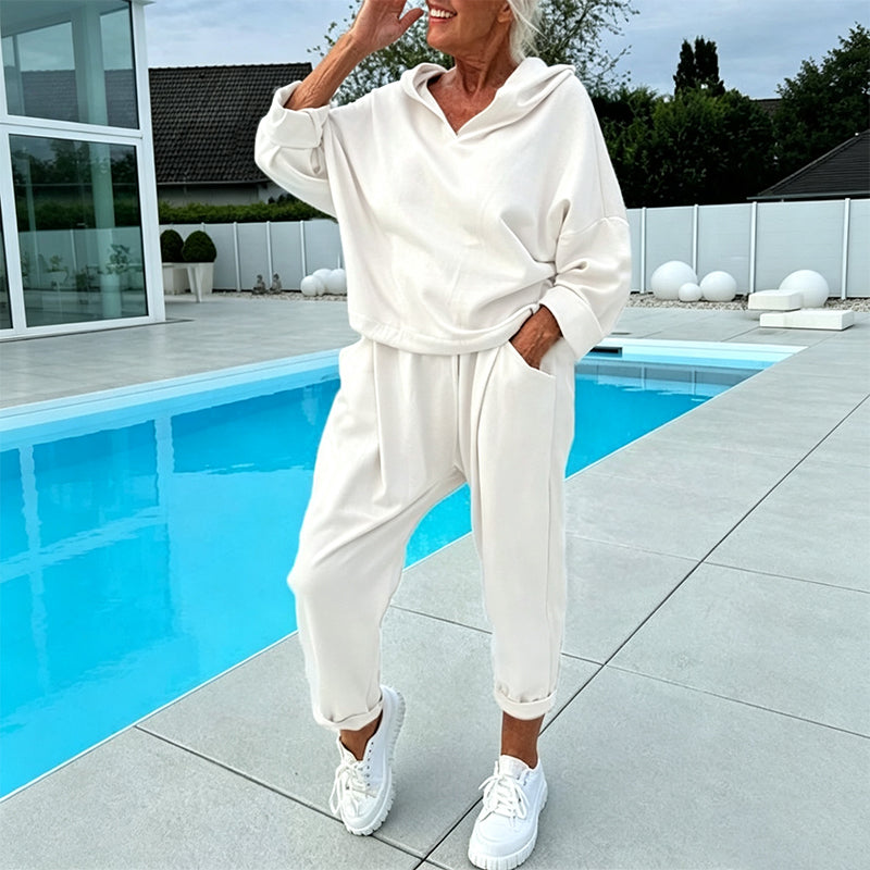 Women's Hooded Sweatshirt & Lounge Pants Set